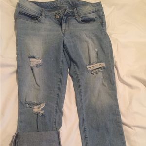American Eagle skinny crop stretch jeans